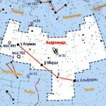 Constellation Andromeda.  Interesting Facts.  Constellation Andromeda Constellation Andromeda and Perseus