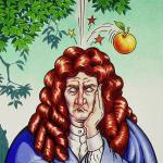 The legend of the fallen apple was invented by Isaac Newton for his niece He was always a strange person