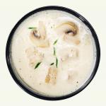 How to prepare milk soup with mushrooms?