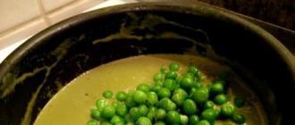 Boiled peas: calorie content and nutritional value